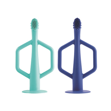 Pack 2 Cepillos Dientes Entrenamiento <br>Turquesa y azul <br>TINY TWINKLE
