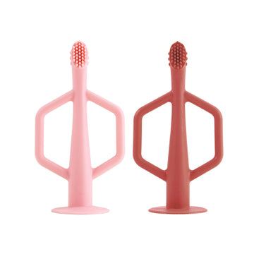 Pack 2 Cepillos Dientes Entrenamiento <br>Rosa y burdeos <br>TINY TWINKLE