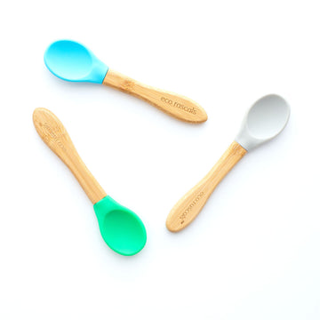 Cuchas de bambú - 3 unidades <br>Gris, azul y verde <br>ECO RASCALS