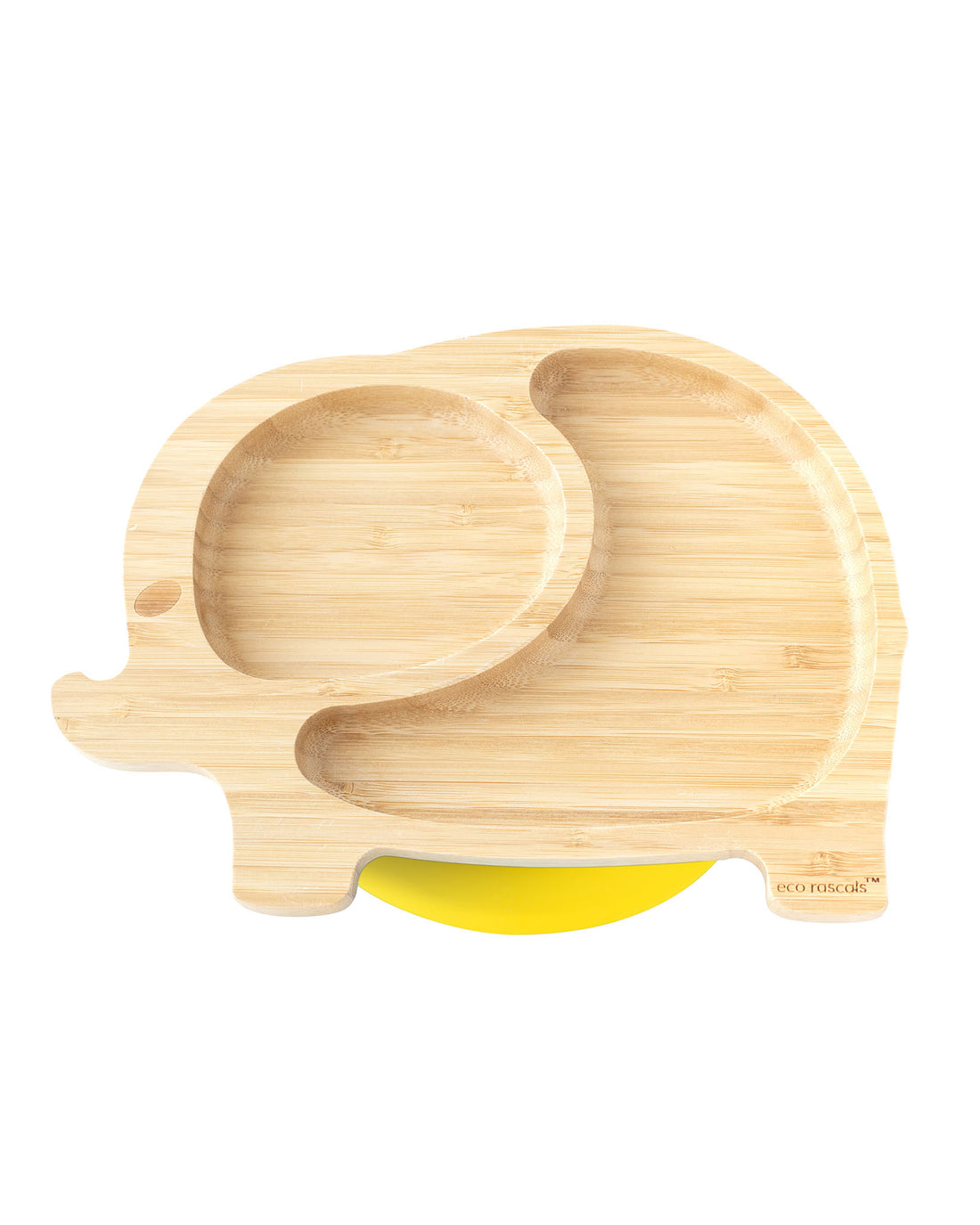 Plato Bambú Elefante Amarillo <br>ECO RASCALS