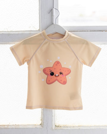 Camiseta Solar Estrellitas Vainilla<br>SONRISITAS