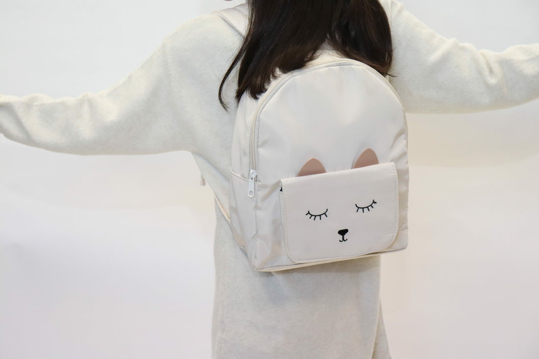 Mochila infantil Mina El Gatito Beig<br>YUKO B.